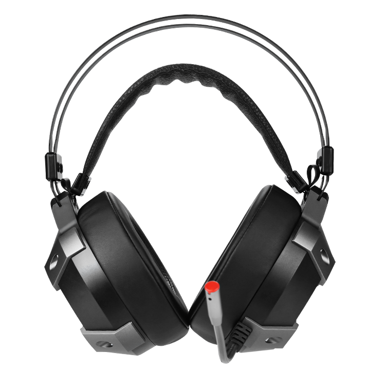 Thumbnail: Black gaming headset with microphone
