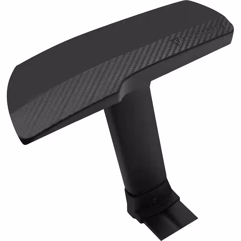 Thumbnail: Black chair armrest with textured padding