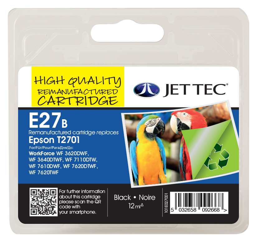 Thumbnail: E278 Remanufactured Epson 12701 Ink Cartridge, Black