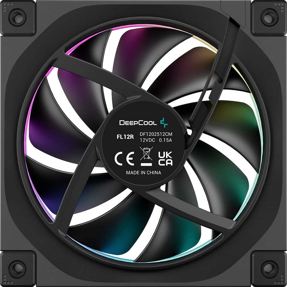 Thumbnail: ARGB PC fan with rainbow lighting