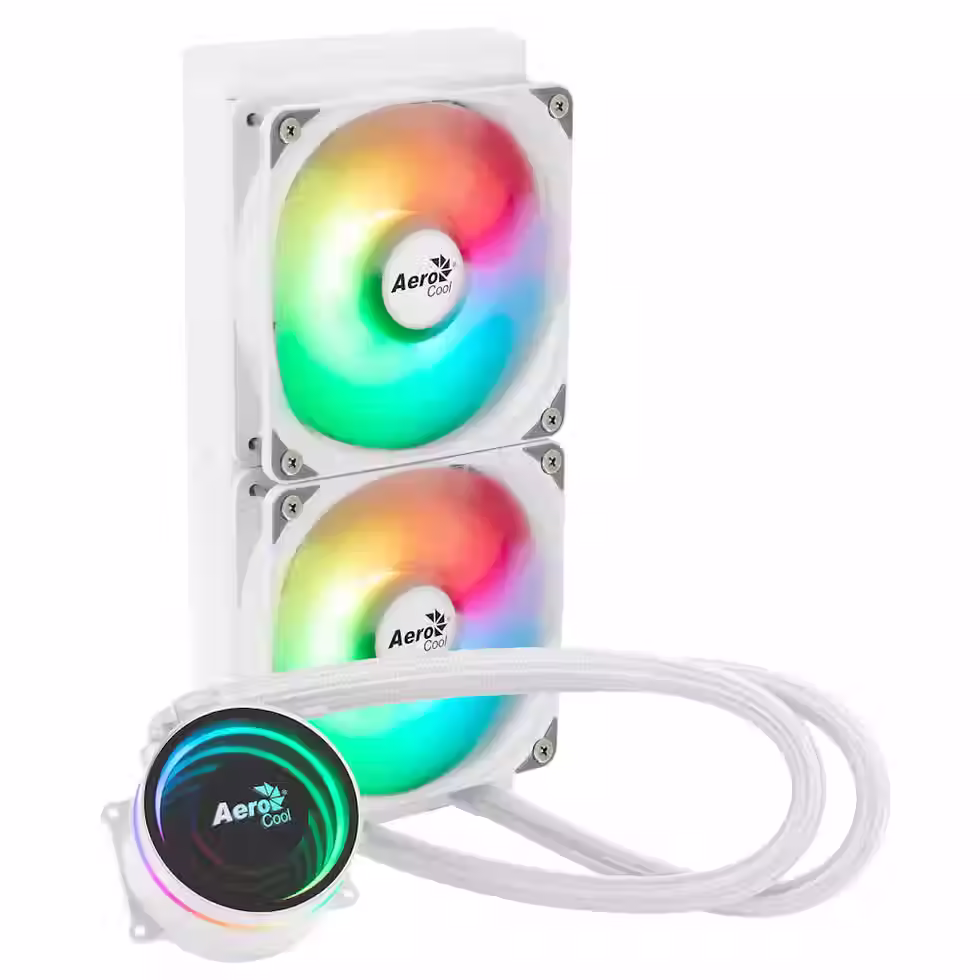 Thumbnail: Aerocool Oasis L240 ARGB White All In One CPU Cooler - 240mm