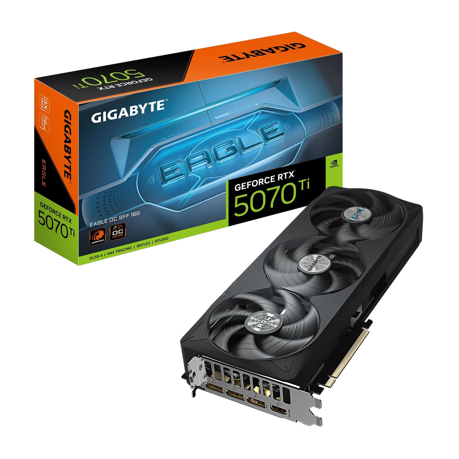 Gigabyte GeForce RTX 5070 Ti Eagle OC SFF 16GB GDDR7 PCI-Express Graphics Card