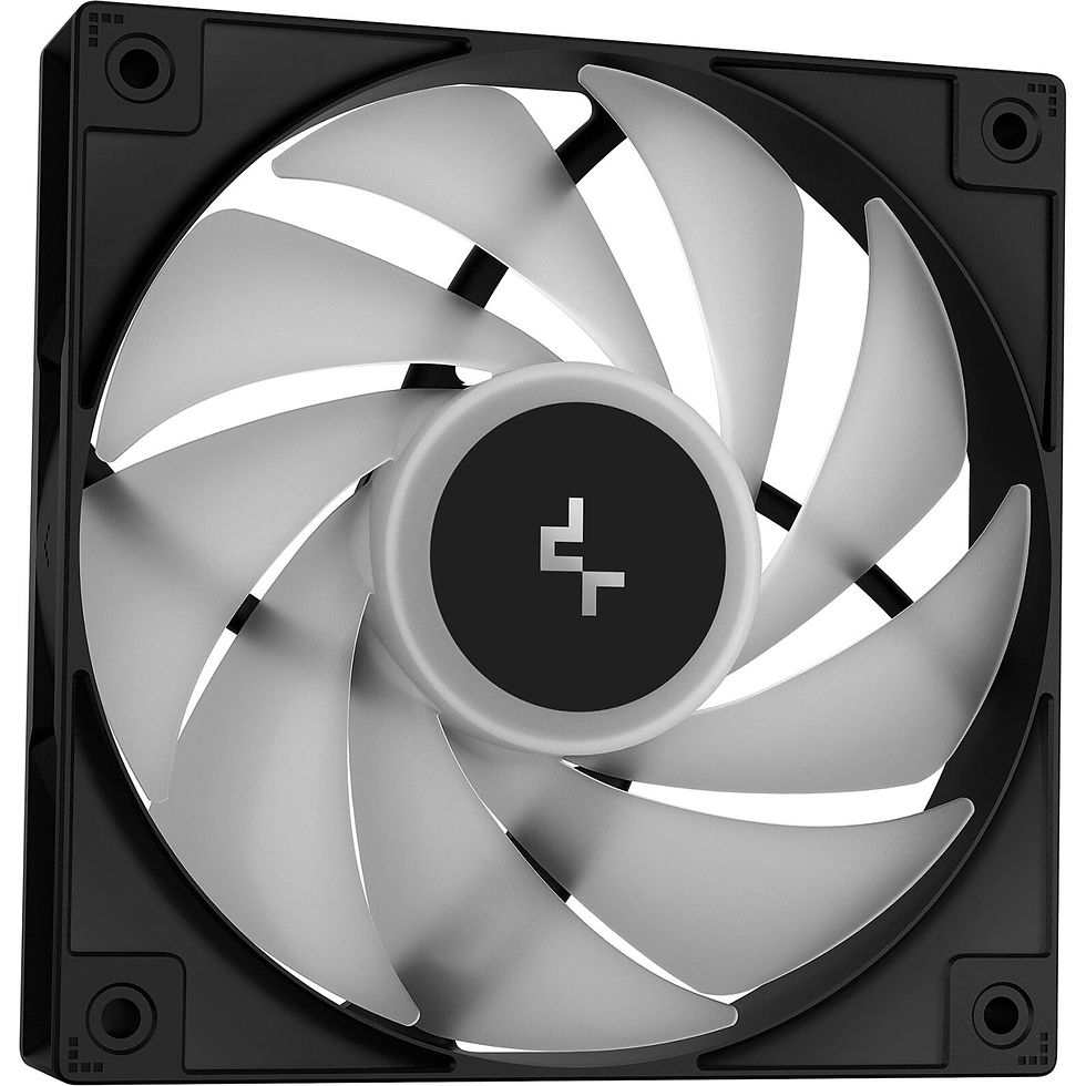 Thumbnail: Black ARGB fan with white blades