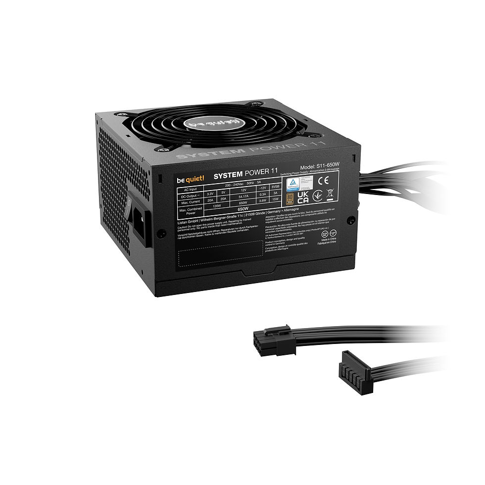 Thumbnail: Be Quiet! System Power 11 650W ATX 3.1 compliant and PCIe 5.1 compatible PSU