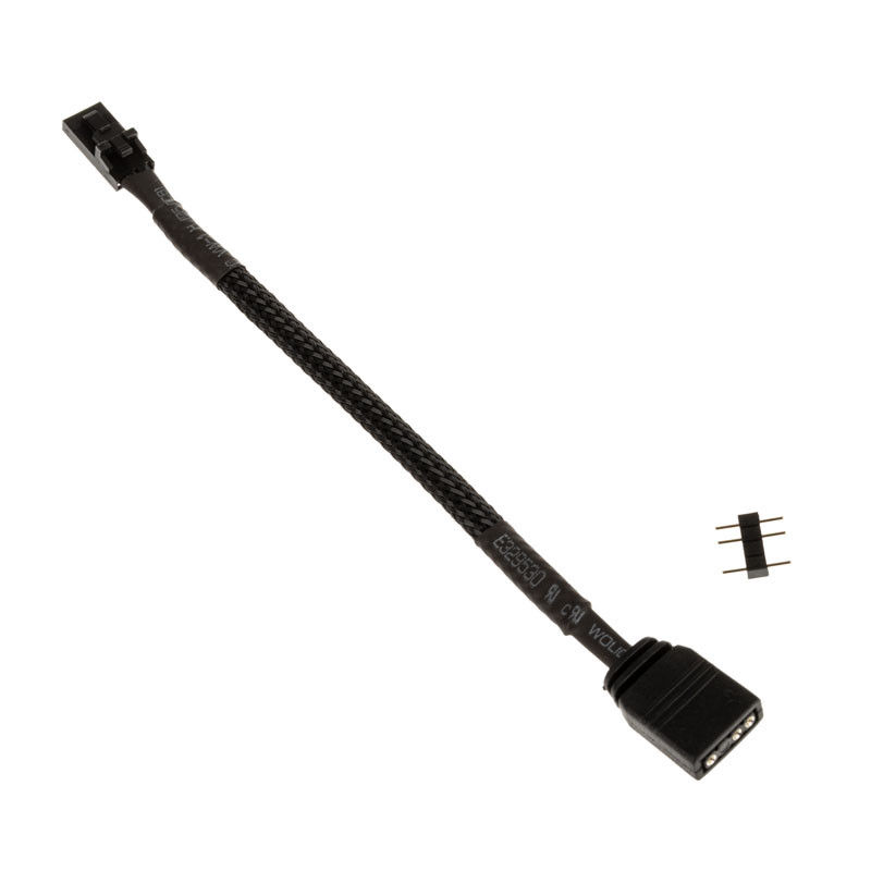 Thumbnail: Black SATA power cable with connectors