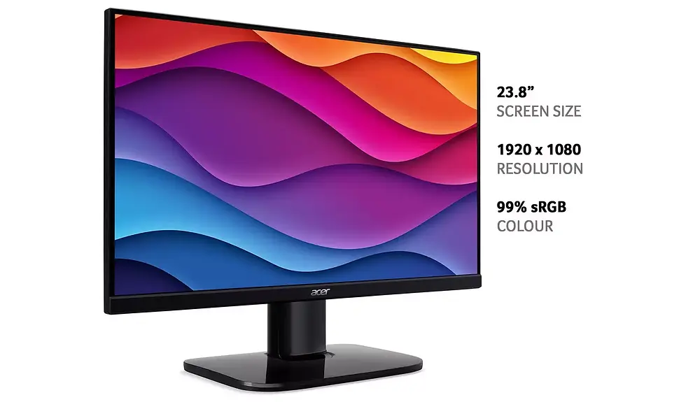 Thumbnail: Acer KA242Y 24" 1920x1080 IPS 100Hz 1m Widescreen LED Multimedia Monitor