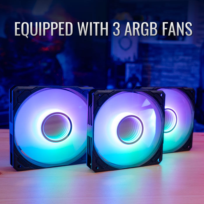 Thumbnail: Three ARGB case fans