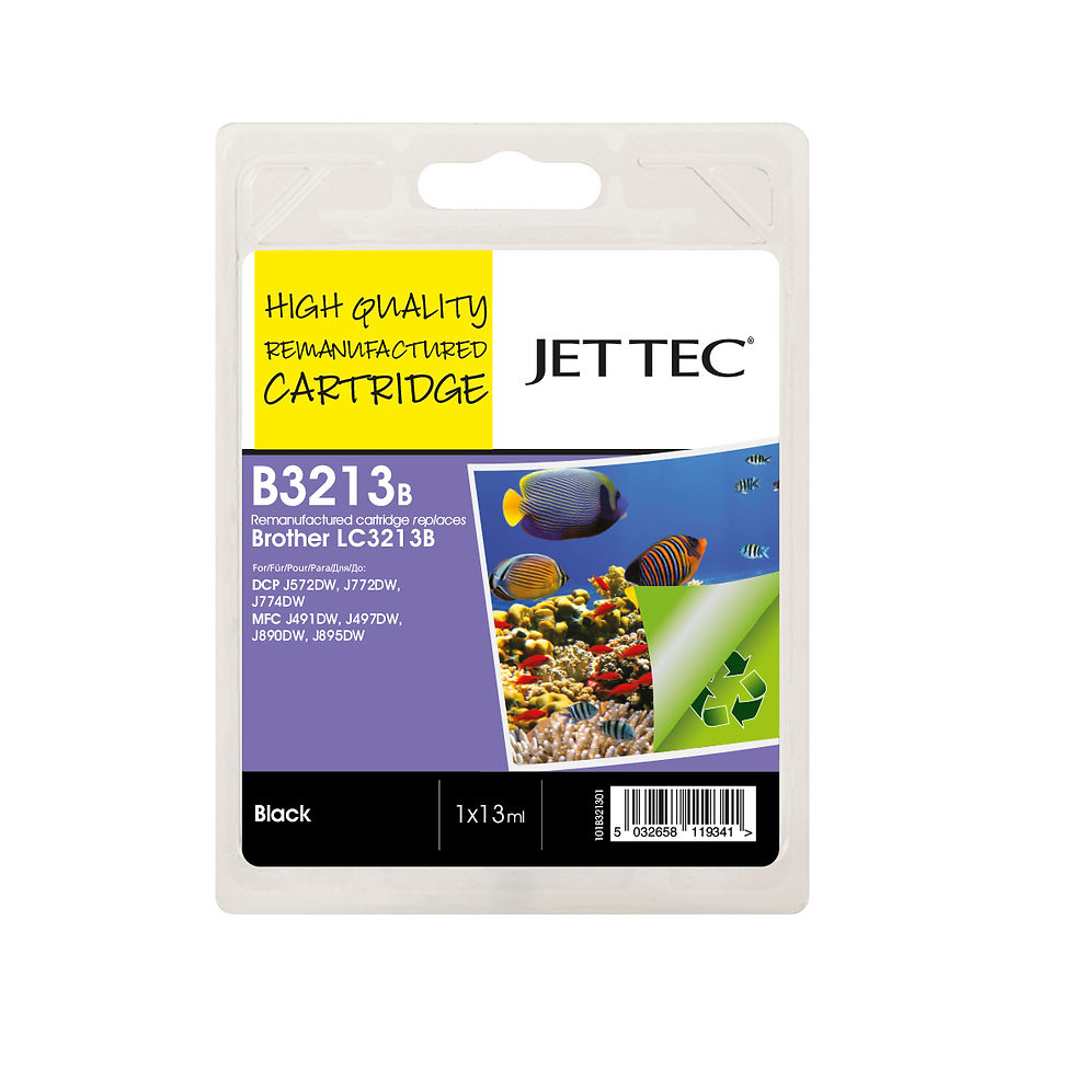 Thumbnail: JetTec B3213r Brother LC3011BK ink cartridge
