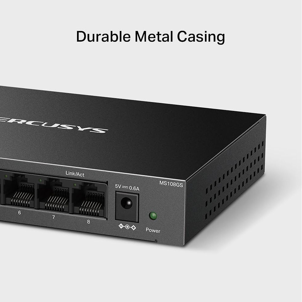 Thumbnail: Mercusys MS108GS 8 Port Gigabit Ethernet Network Switch Steel Case
