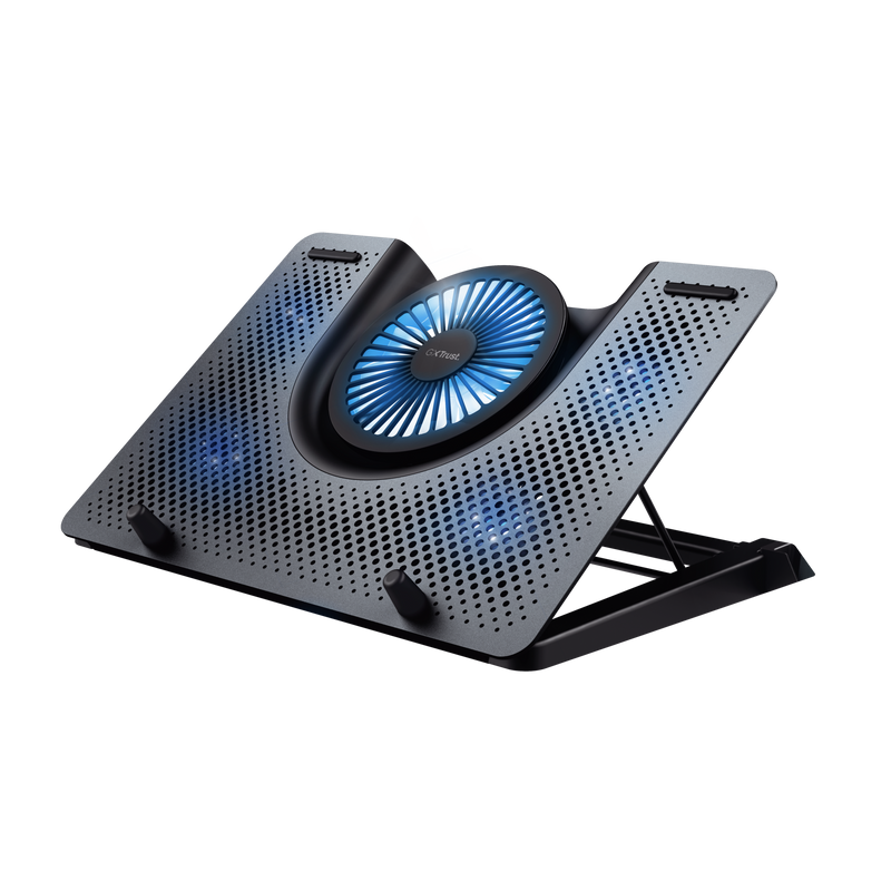 Laptop cooling pad with blue LED lights