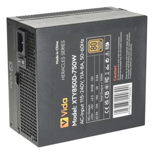 Thumbnail: Vida XTY850D-750W power supply, 750W, Heracles series