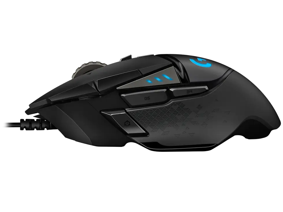 Thumbnail: Black Logitech G502 gaming mouse