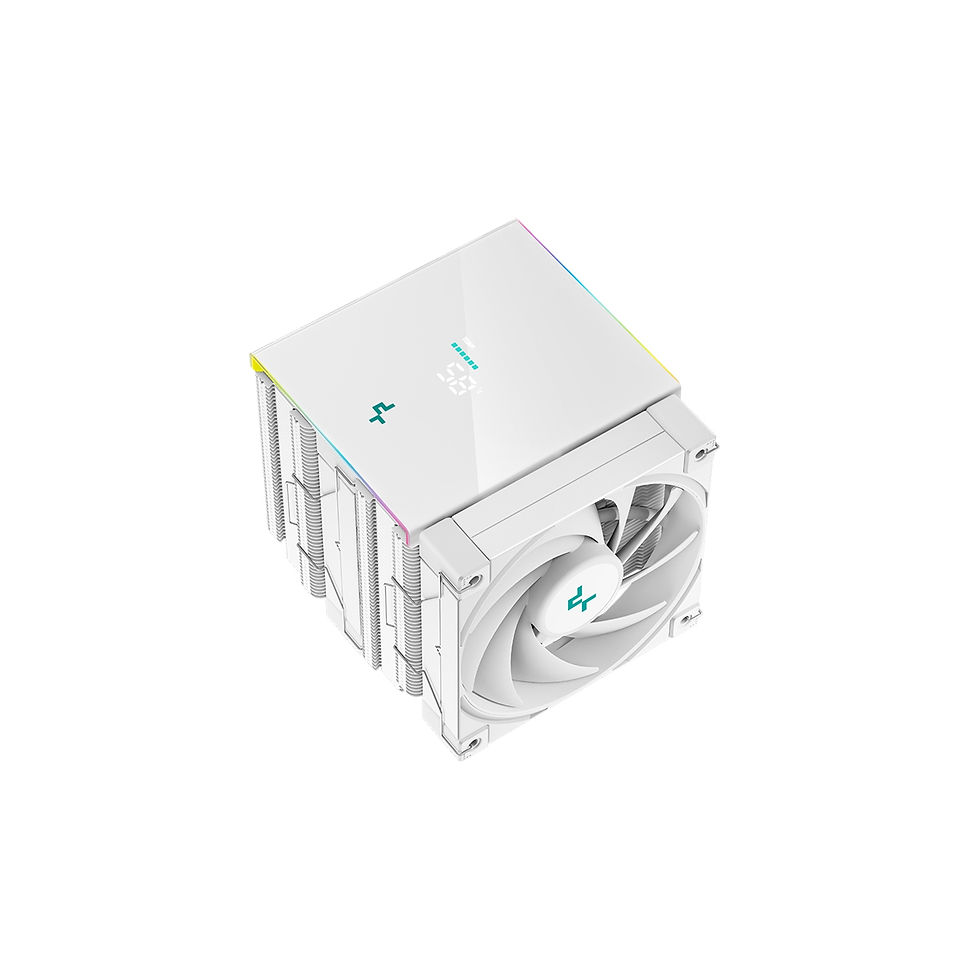 Thumbnail: White cube PC case with visible fan