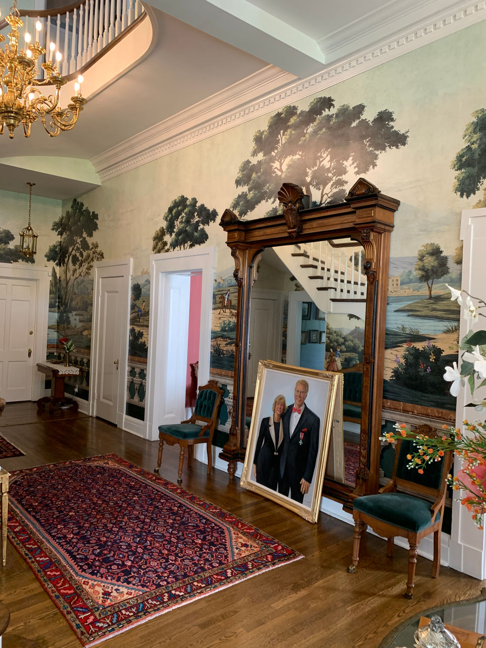 I delivered it to their son's historic home before it was taken to their home in Huntington Beach, CA.