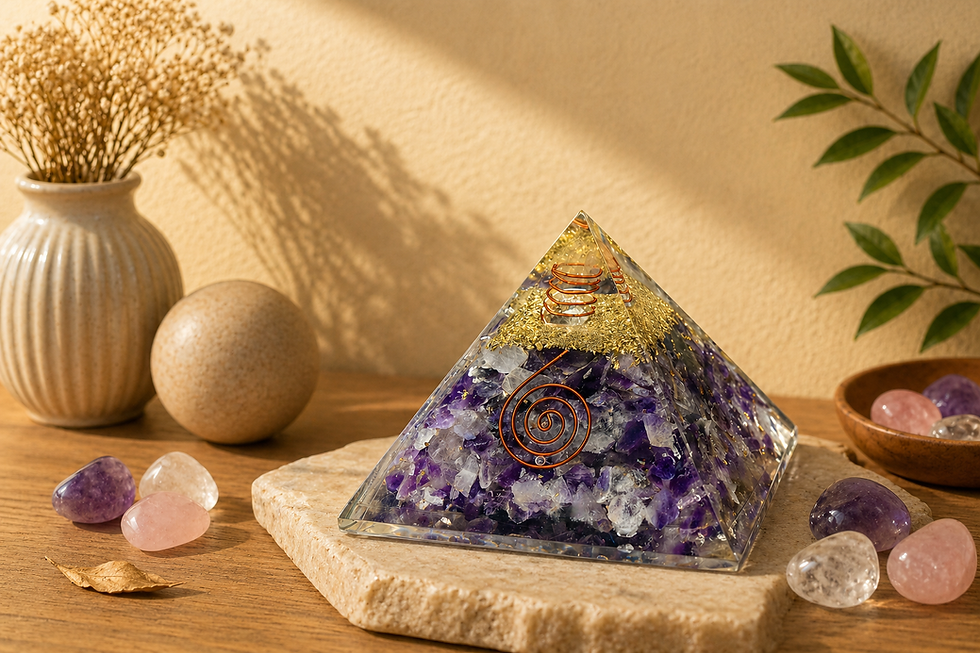 Amethyst pyramid