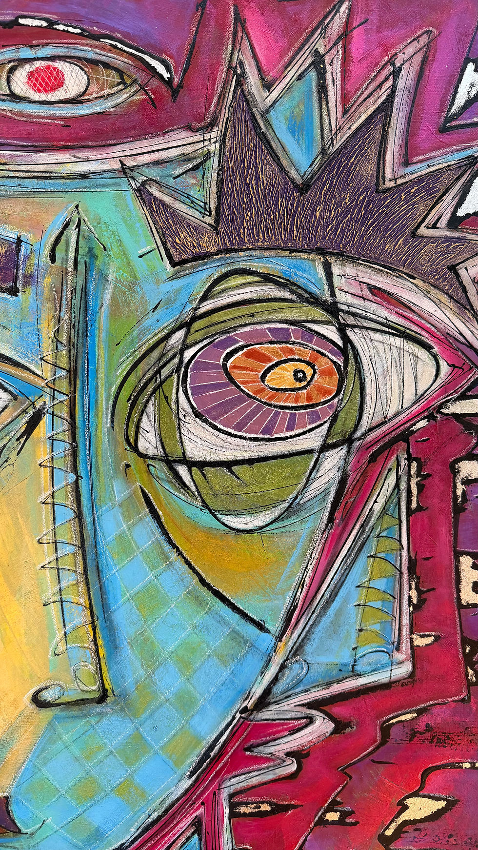 Miniatura: "Picos de dopamina o valles de serotonina” - Mix media  on Canvas / Gastón Charó