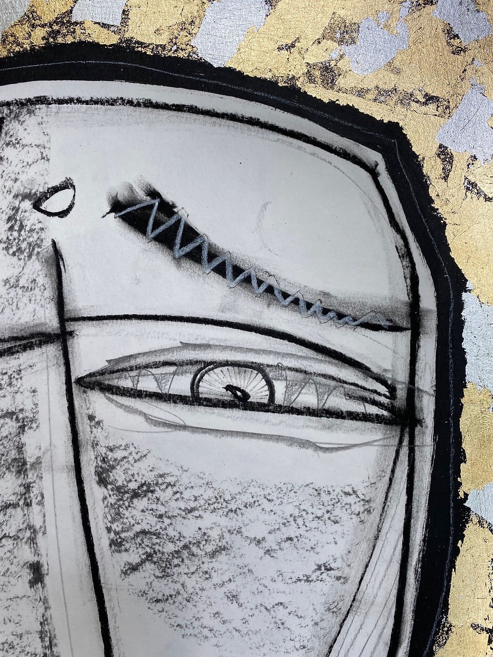 Miniatura: “Surreal - Cubist" - Silver leaf - Gastón Charó 