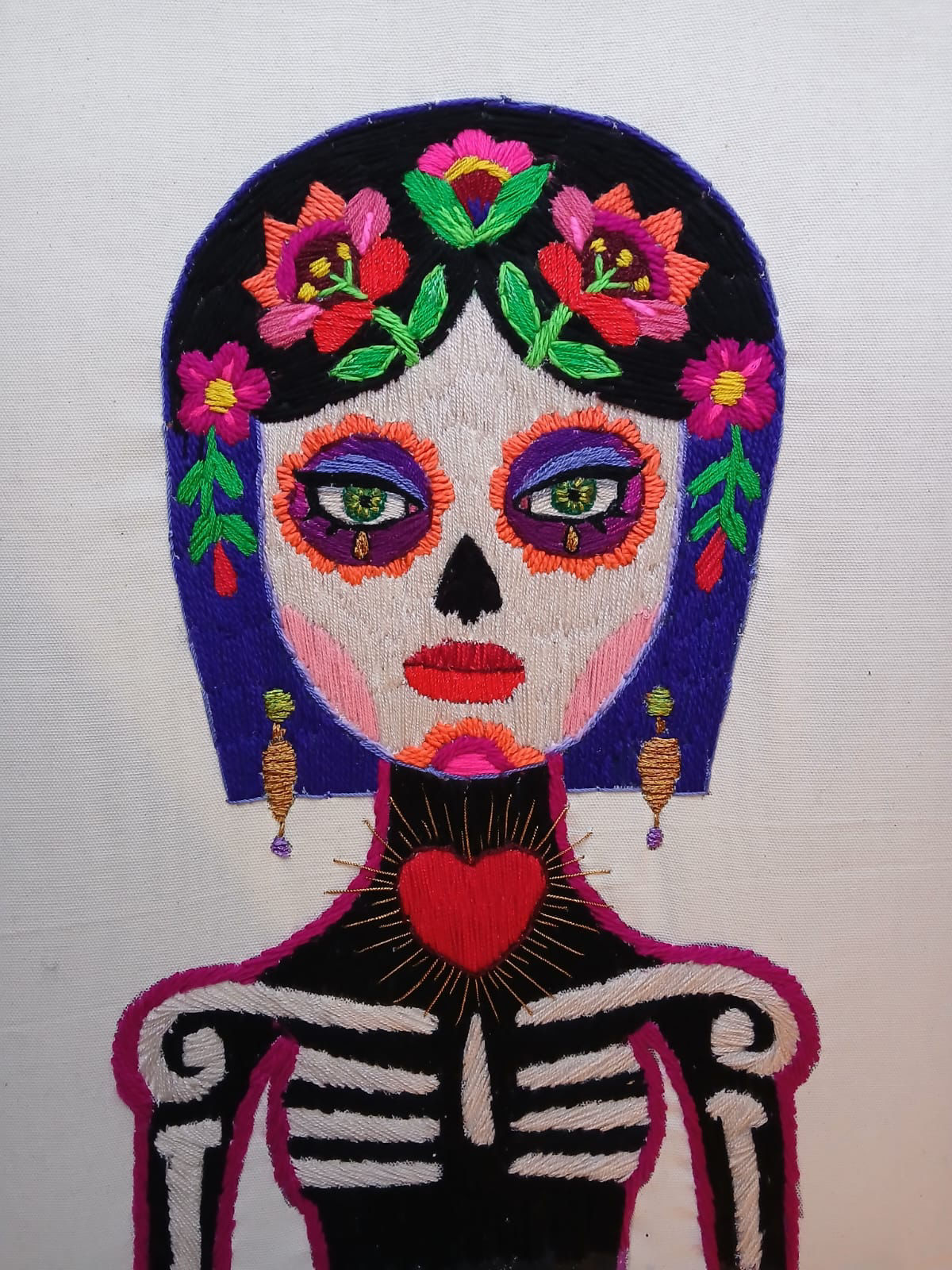 "Catrina Bella" - Hand Embroidery - F. Rodriguez no