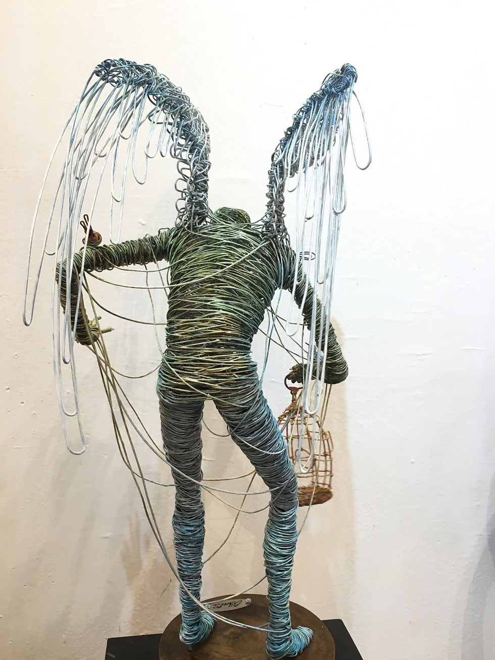 Miniatura: “El Liberador" Wire Sculpture - O. Rivera