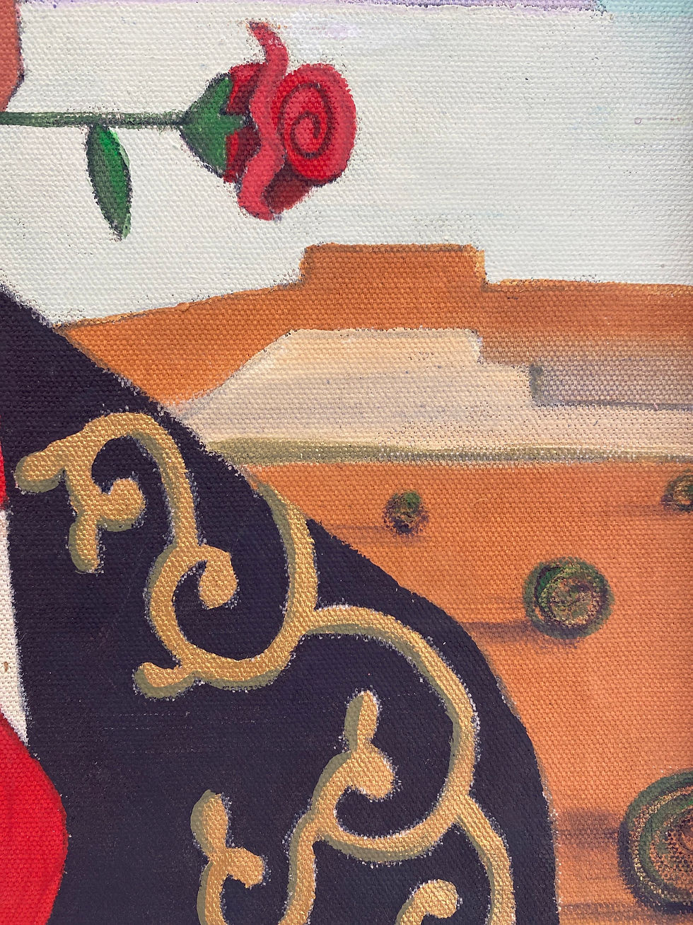 Miniatura: “Charro al acrílico”- Acrylic on canvas - F. Rodriguez
