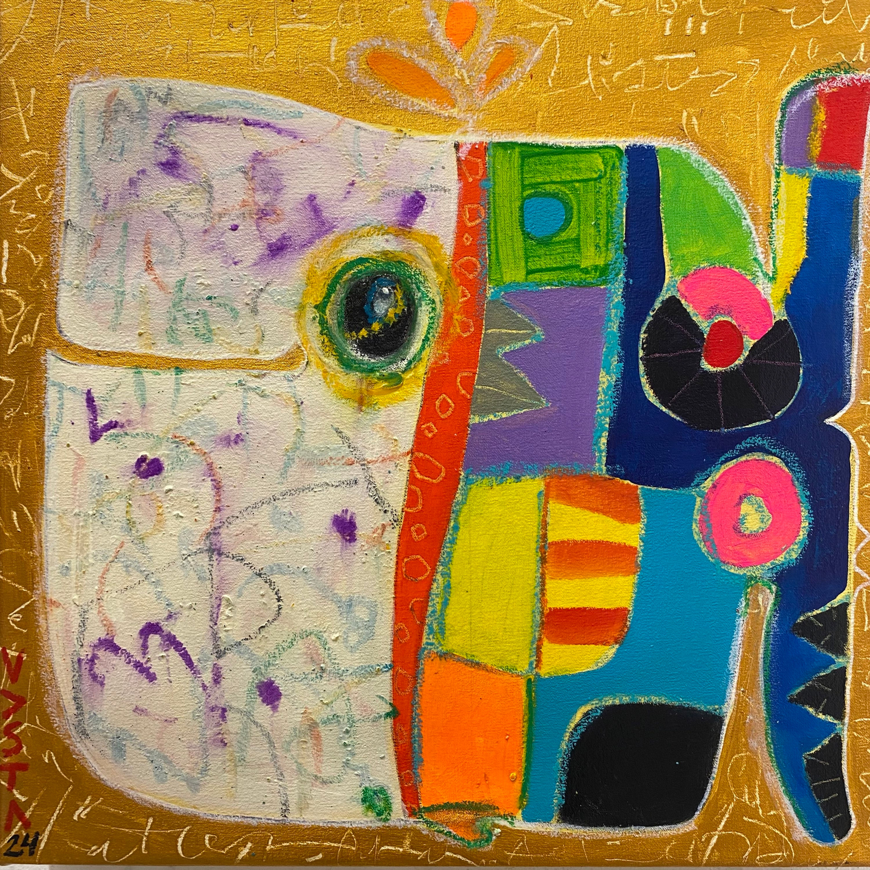 “Ballenas 6” - Original Painting - J. Vasta