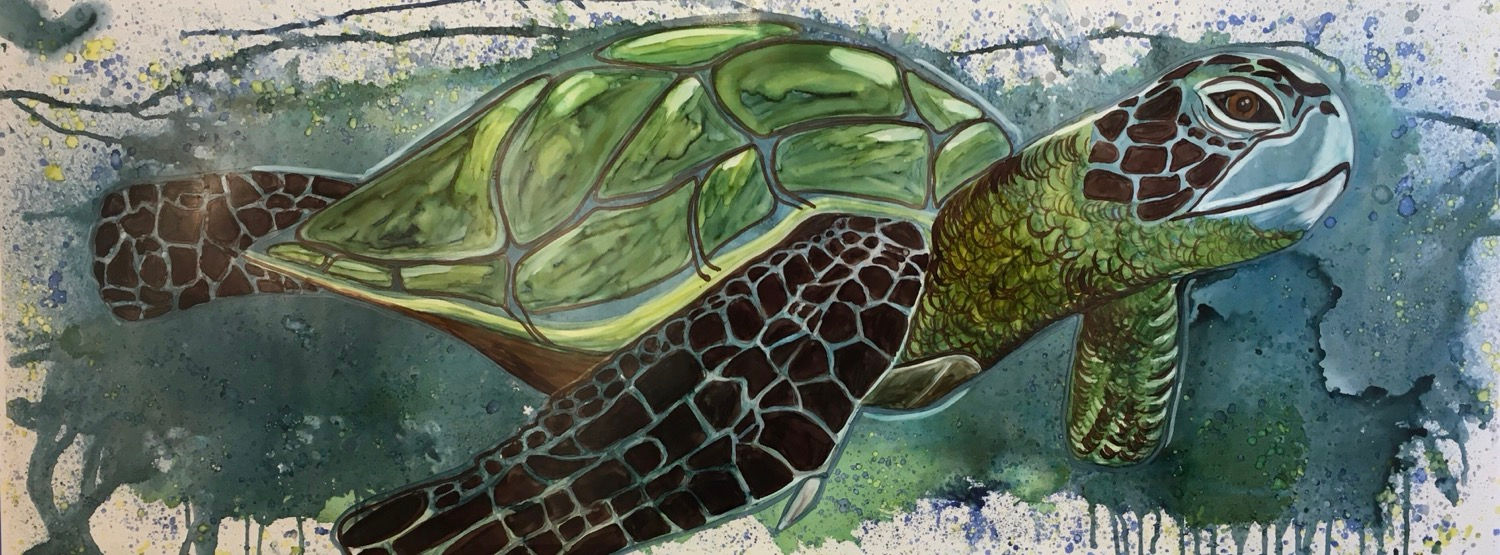 “Chelonioidea" - M.Pat /Original Painting on paper