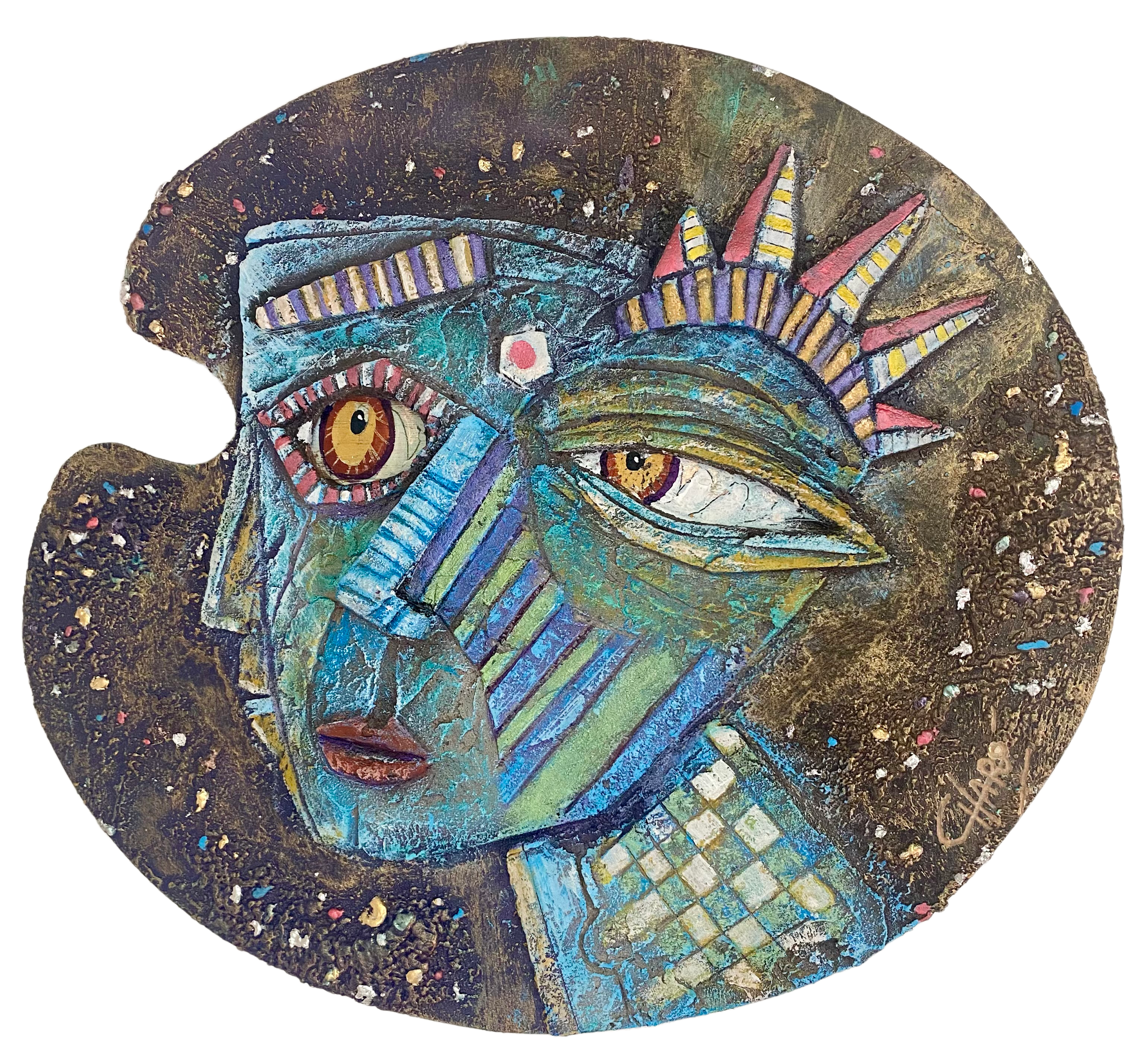 “Observando las posibilidades del universo“- Paint Palette - Gastón Charó