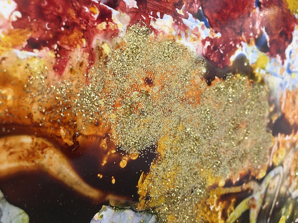 Thumbnail: “Abstract" - M.Pat /Original Painting on paper