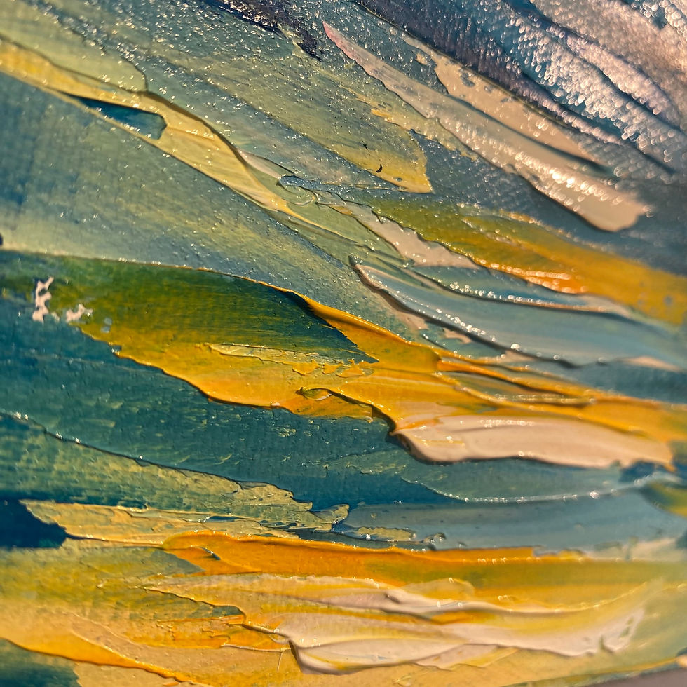 Miniatura: “Wave A” - Oil on canvas - C. Rubio/ Original painting