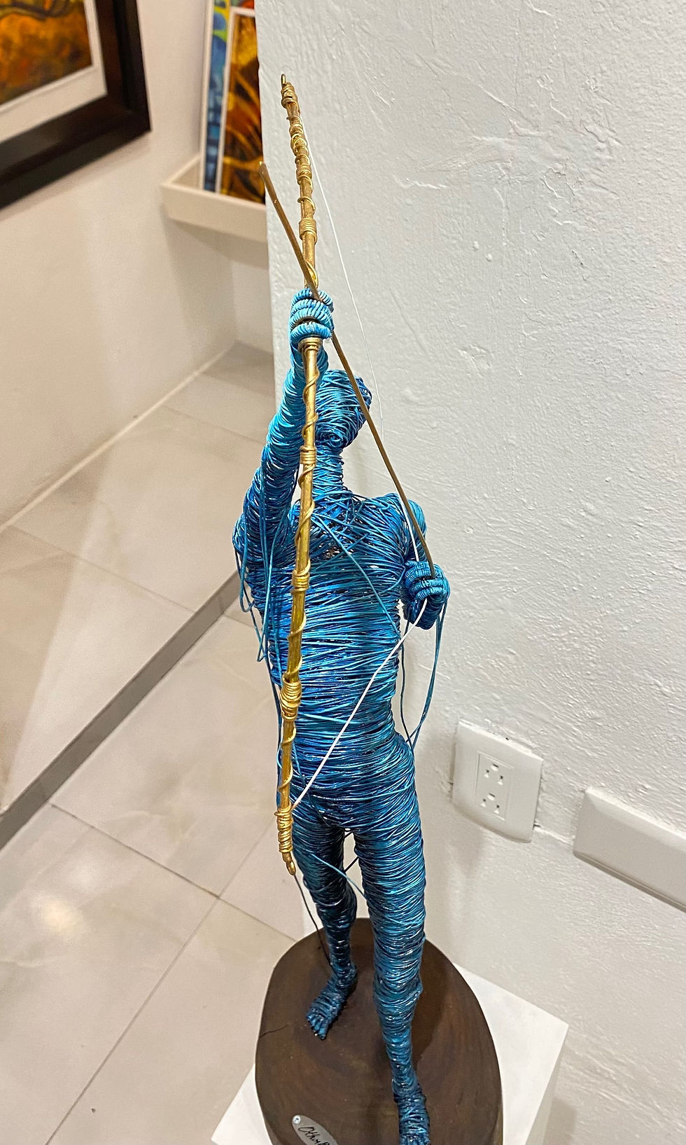 Miniatura: “Flecha al cielo” - Wire sculpture - O. Rivera