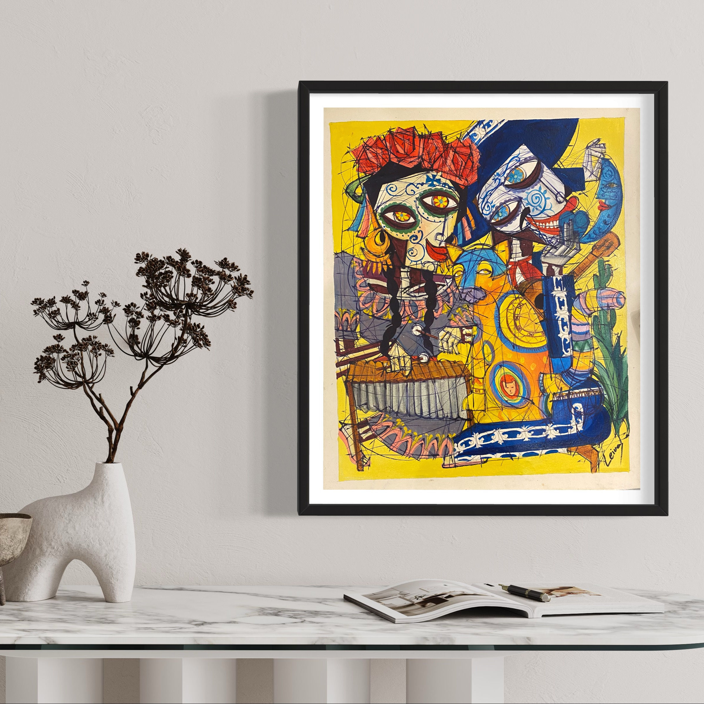 “Mariachi Azul”  - “Mexico cubista" S - O. Leiva