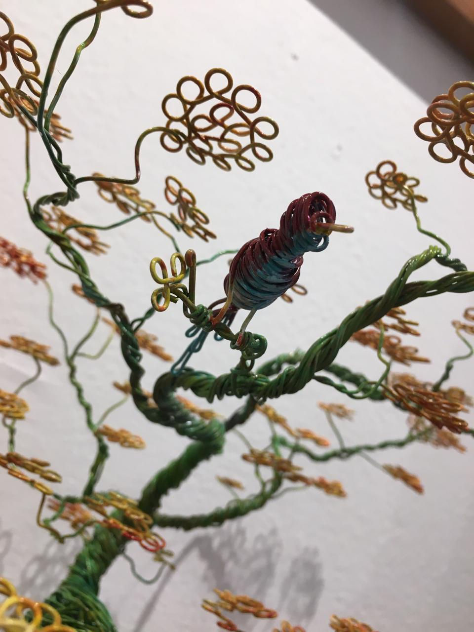 Thumbnail: "Fertilidad" Wire Sculpture - O. Rivera
