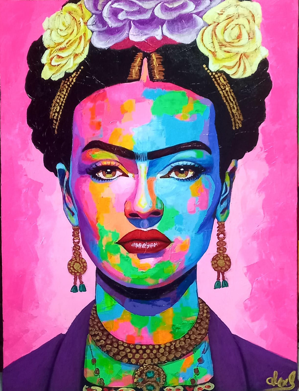 "Rosita” Original painting on canvas- A. Sánchez