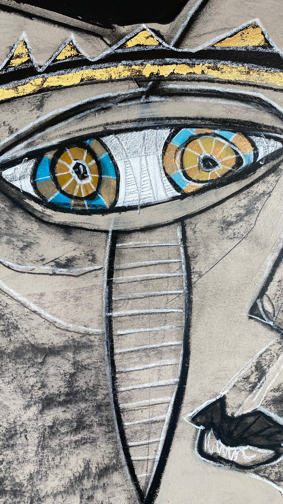Thumbnail: “Dual” - Mixed media on paper - Gastón Charó
