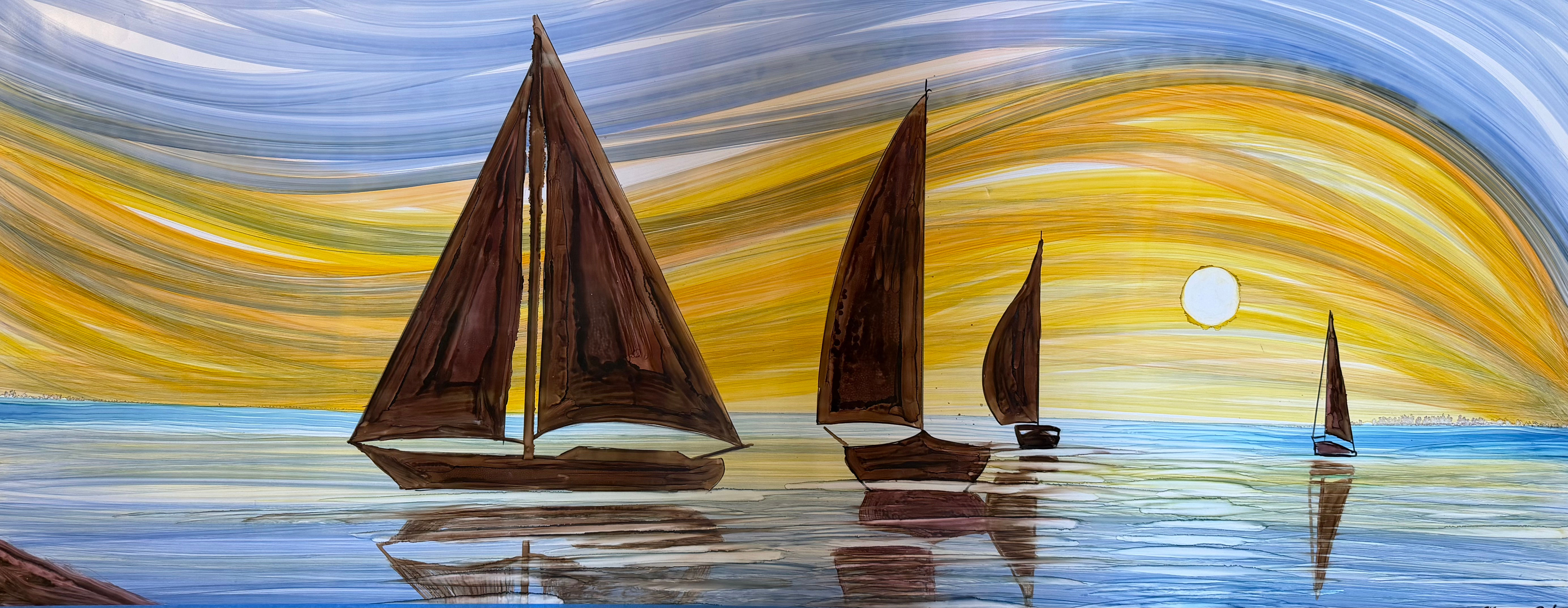 "La pinta, la niña y la..." - Acrilyc on pvc- M. Pat