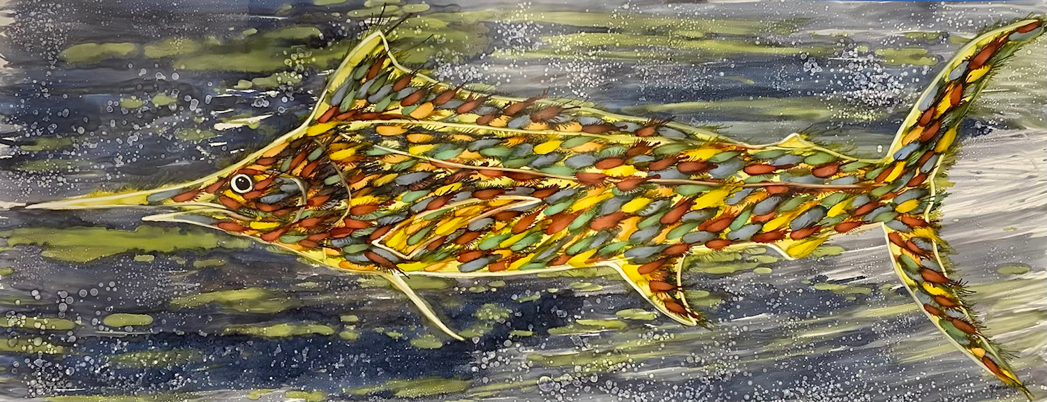 “Fish” - M.Pat /Original Painting on paper