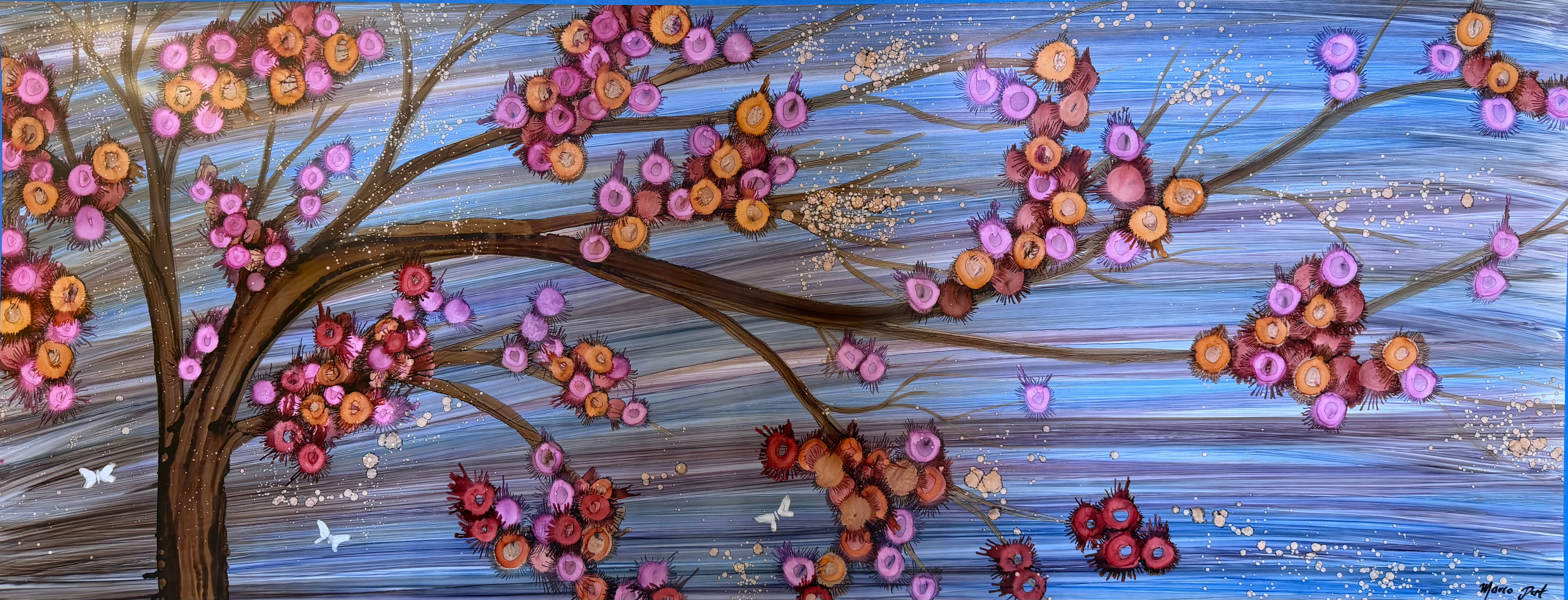 "Árbol de flores" - Acrilyc on pvc- M. Pat