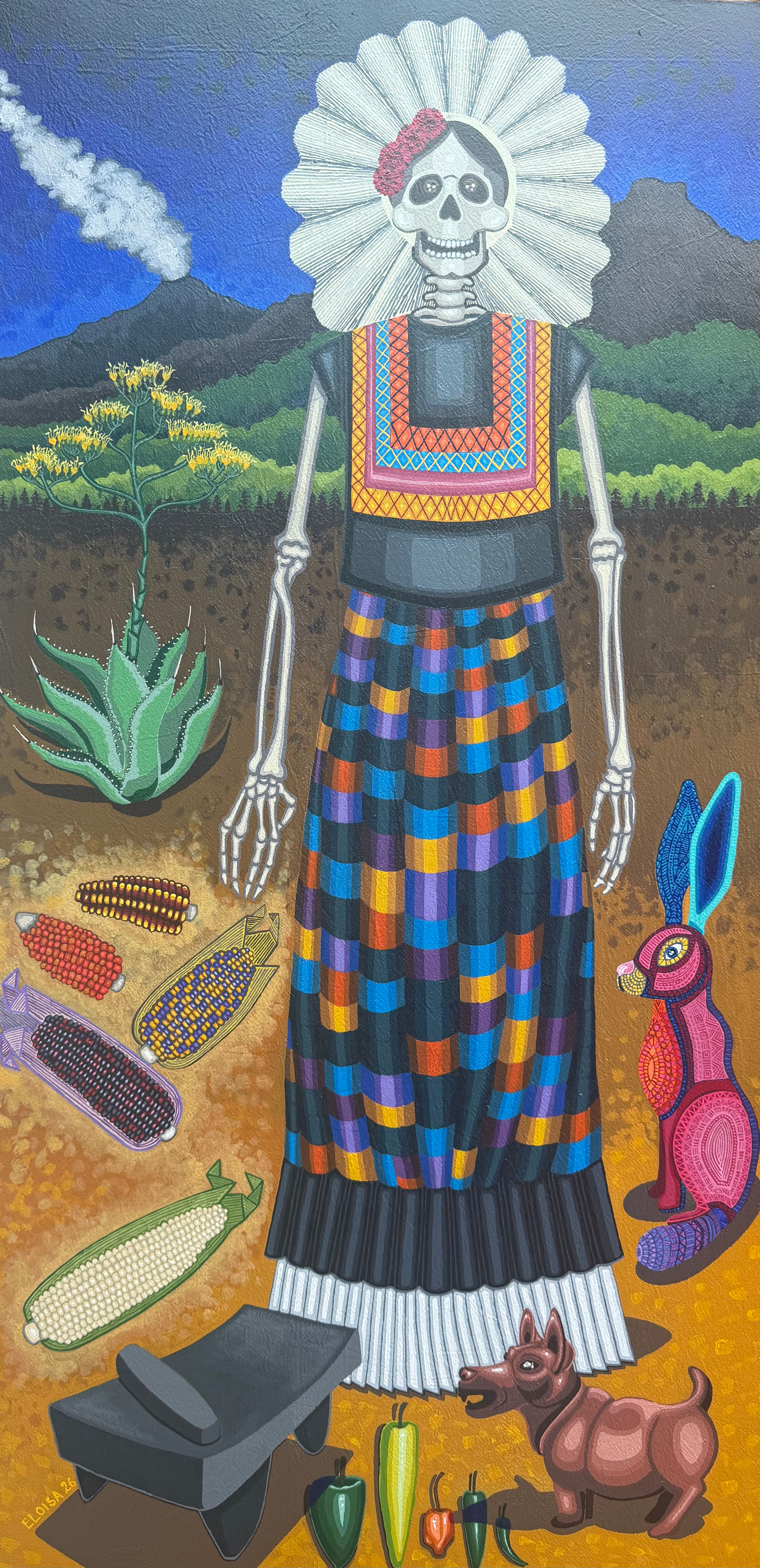"Mujer y el maíz" - E. Cortes