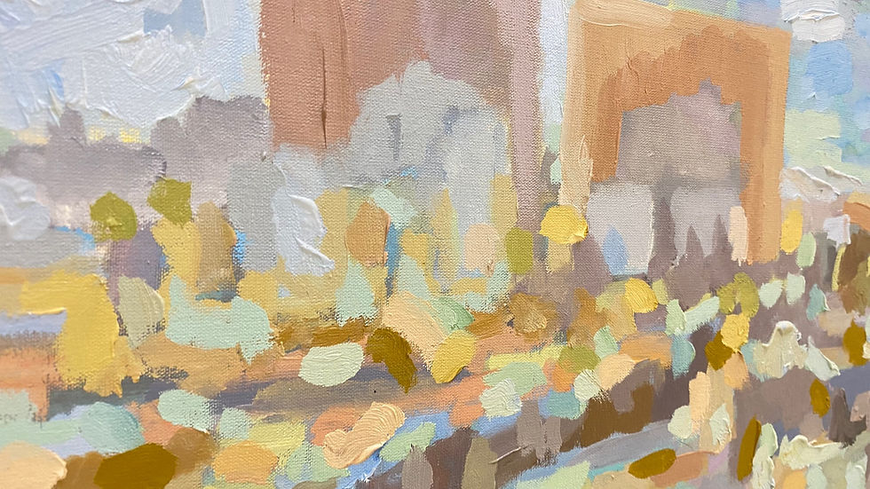 Miniatura: “Espacios en azul 1" -Abstract oil on canvas - T. Acosta