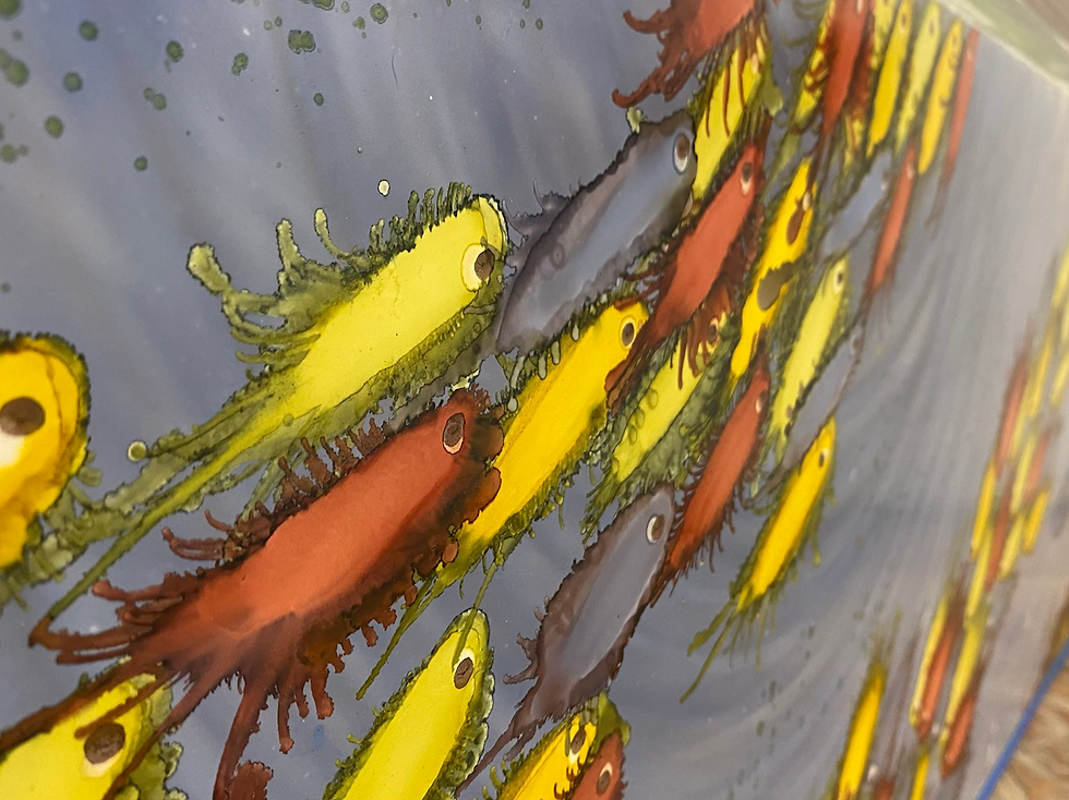 Thumbnail: “Under the sea” - M.Pat /Original Painting on paper