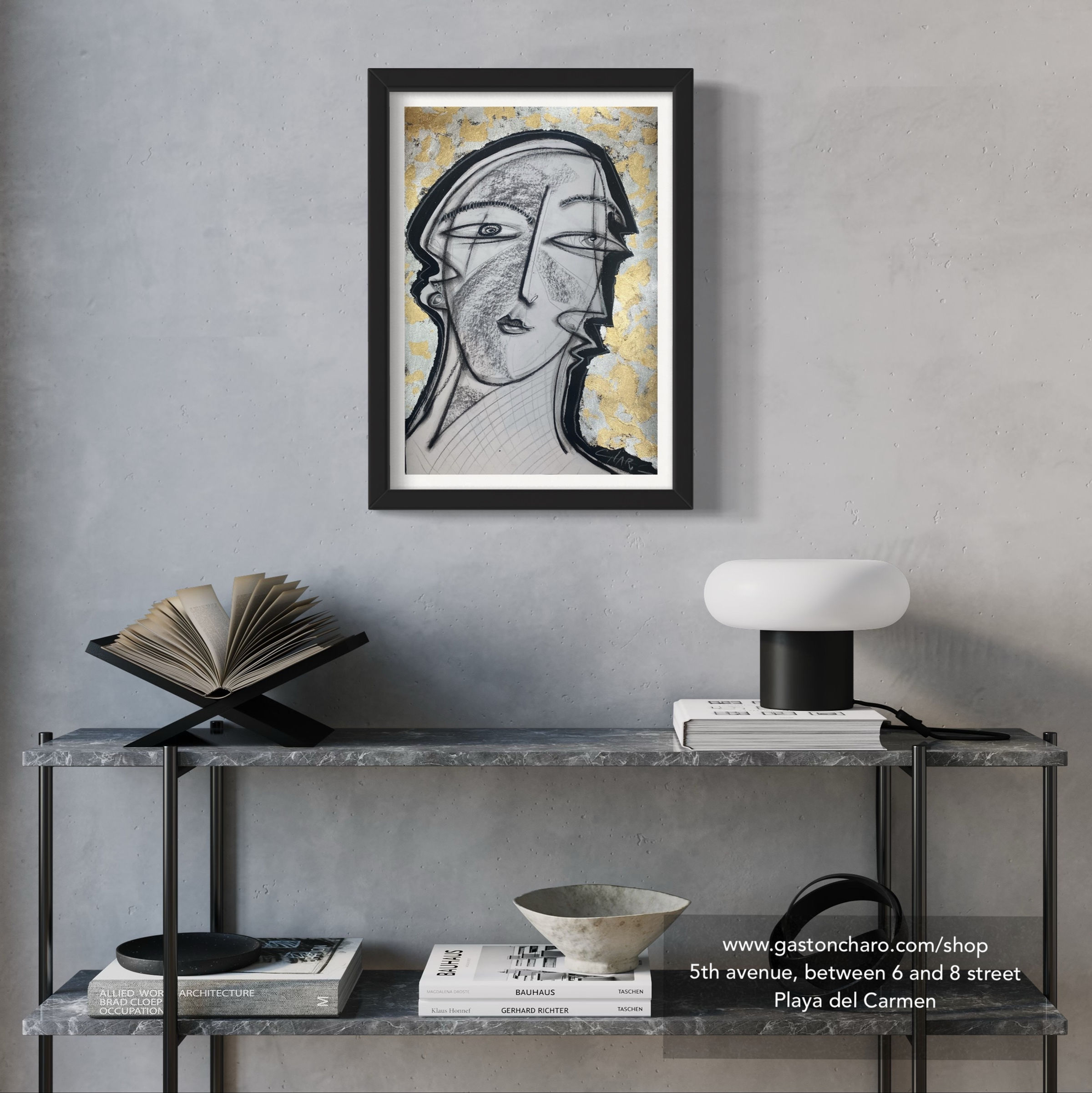 “Surreal - Cubist" - Silver leaf - Gastón Charó 