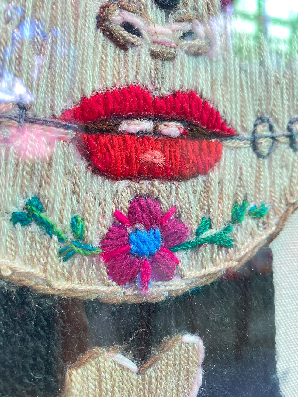 Miniatura: “Catrina corazón” - Hand Embroidery - F. Rodriguez
