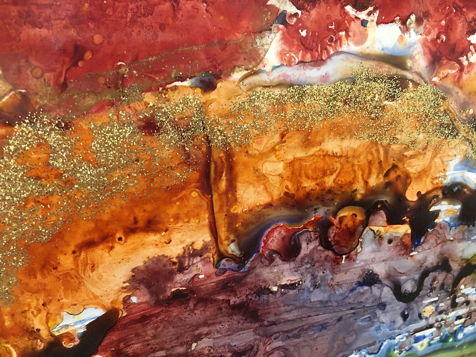 Thumbnail: “Abstract" - M.Pat /Original Painting on paper