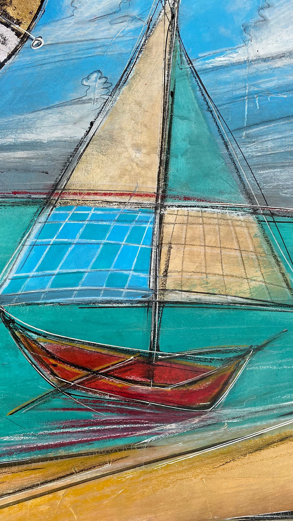 Miniatura: “Fluyendo con el viento” - Original painting - Gastón Charó 