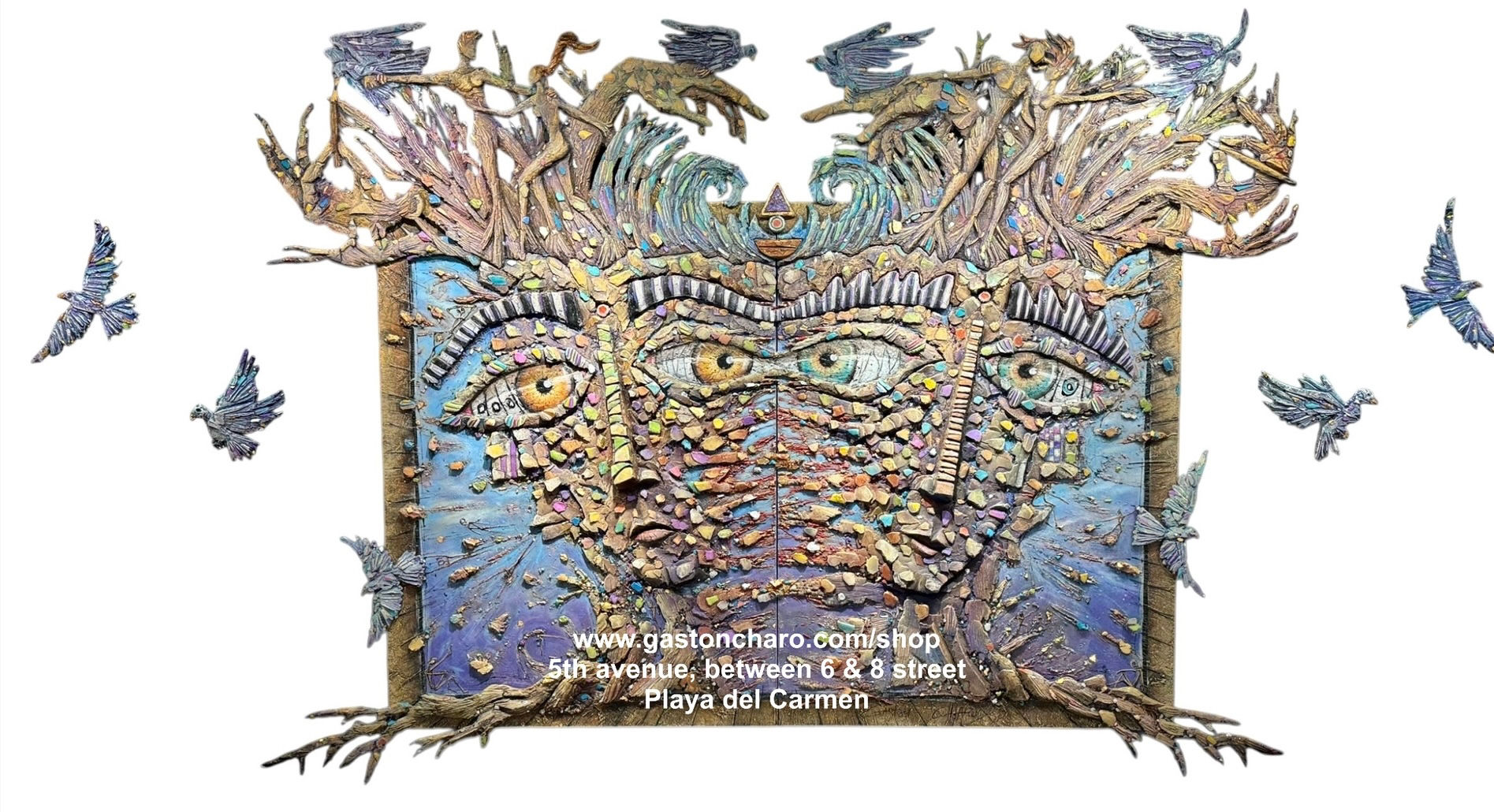 "Lo que es arriba es abajo... ” - High relief on Canvas / Gastón Charó