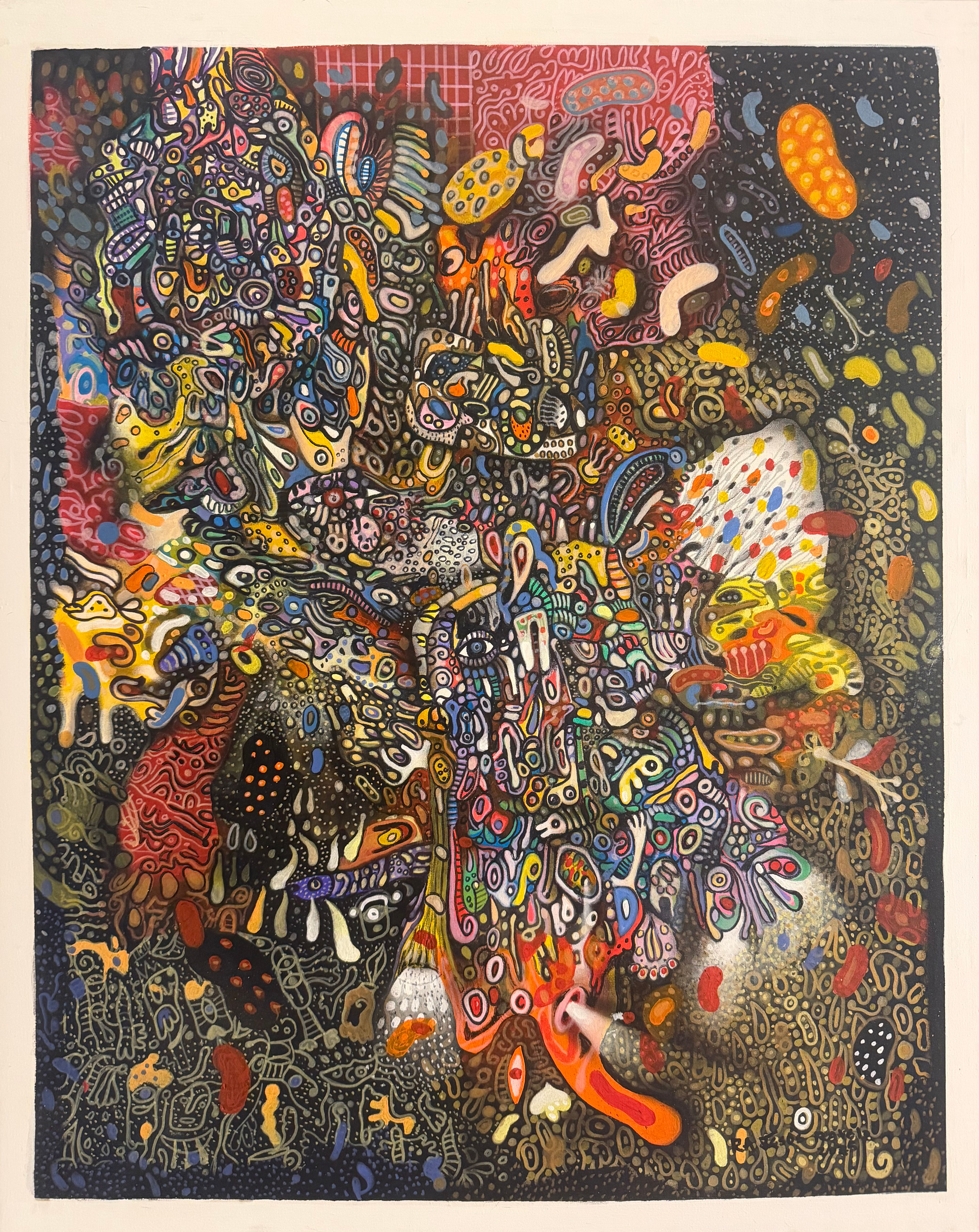 Mix media on canvas - Ravelo