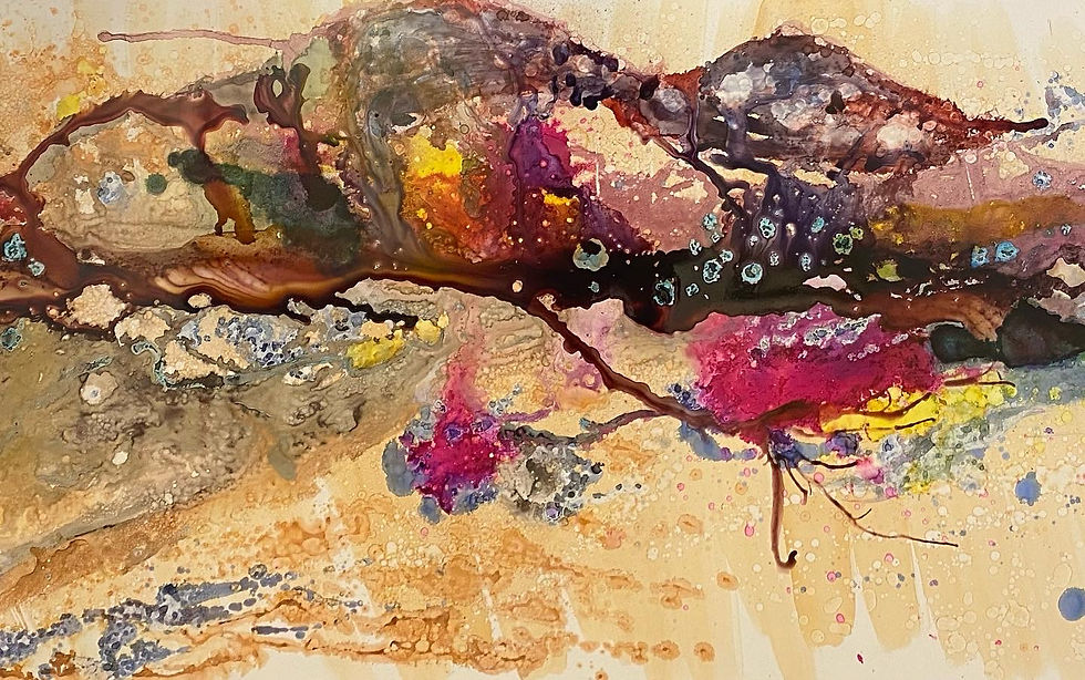 Thumbnail: “Rosa Mexicano” - M.Pat /Original Painting on pvc paper