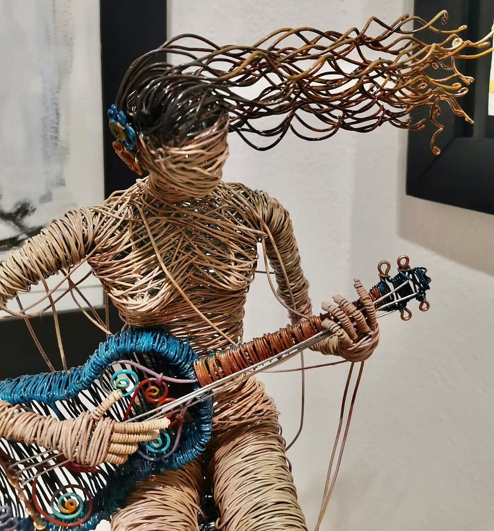 Miniatura: “Guitarrista” - O. Rivera