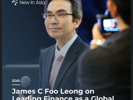 James C Foo Leong featured in the SG60 Showcase – Leading Finance as a Global Language. Recognised for redefining how finance is taught through storytelling, structure, and visual clarity.