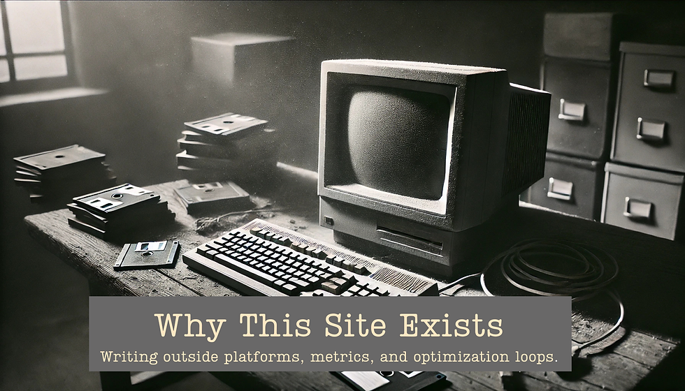 Why This Site Exists